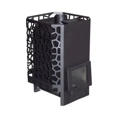 Фото Печь для бани РАДА 8, закрытая каменка, 18 S (СЕТКА), без дверцы в магазине Woodson