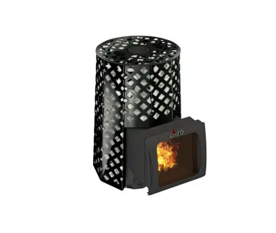 Фото Дровяная банная печь Grill'D Violet Romb Short Window Max в магазине Woodson