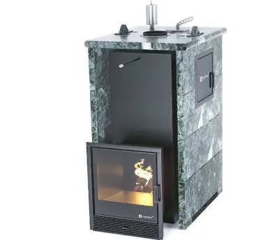 Фото Печь «Геленджик» М2 в трехстороннем кожухе Змеевик в магазине Woodson