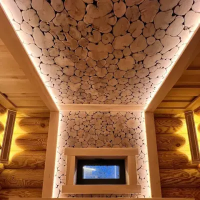 Панно "Можжевельник" с подсветкой, наличник Липа, без светодиодной ленты