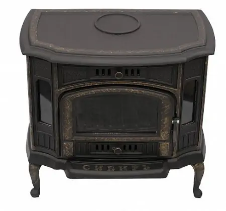 Фото Печь-камин чугунная "Сибирь" 10 кВт в магазине Woodson