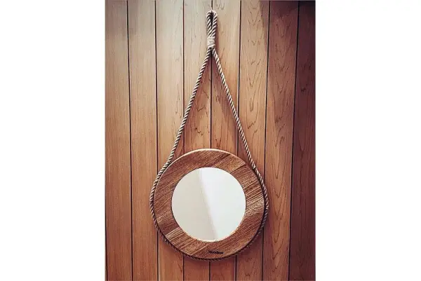 Зеркало для бани Woodson d38 дуб