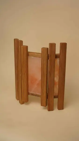 Абажур Woodson Trio с гималайской солью, дуб