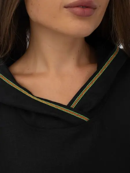 Платье банное Woodson, чёрный лён (46)