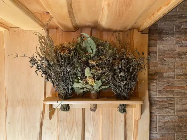 Фито полка Woodson для веников и трав, ольха