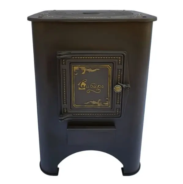 Печь под казан "Сибирь" с чугунной плитой и дверцей