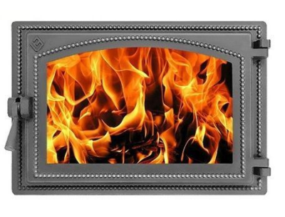 Дверка ВЕЗУВИЙ каминная 230 (Антрацит)