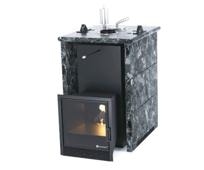 Фото Печь «Анапа» в трехстороннем кожухе Пироксенит в магазине Woodson