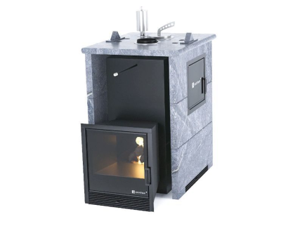 Фото Печь «Анапа» М2 в трехстороннем кожухе Талькохлорит в магазине Woodson