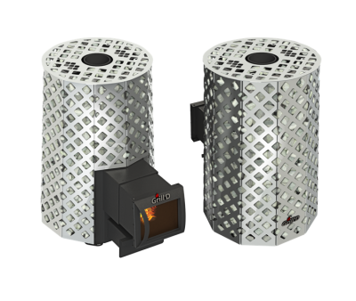 Фото Дровяная банная печь Grill'D Violet Steel Romb Long в магазине Woodson