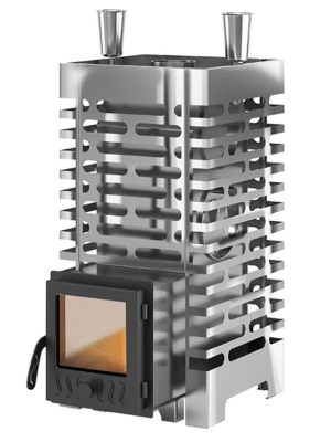 Фото Печь для бани ASTON 20 INOX (ИНОКС) стекло в магазине Woodson