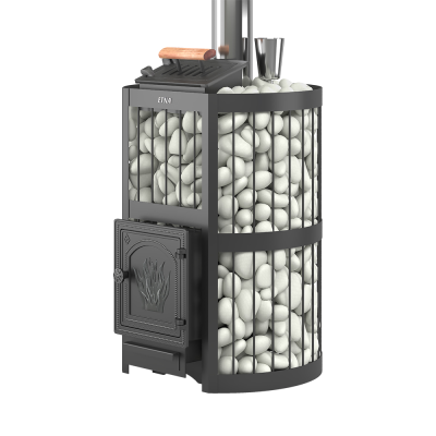 Фото Чугунная печь для бани ЭТНА Стандарт 24 (ДТ-4) Закрытая каменка Б/В в магазине Woodson