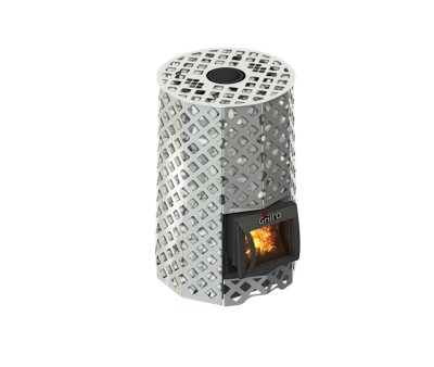 Фото Дровяная банная печь Grill'D Violet Steel Romb Short в магазине Woodson