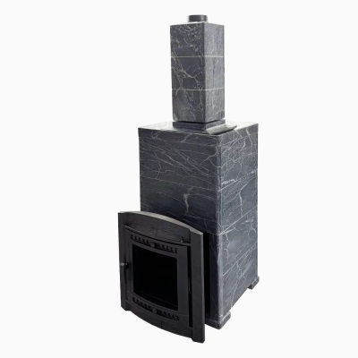 Фото Печь банная "Атмосфера XL" в облицовке "ИМПЕРИЯ" Талькохлорит в магазине Woodson