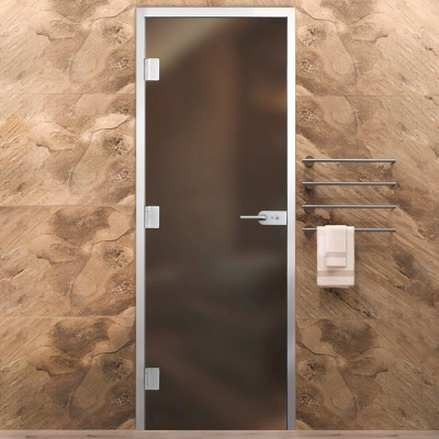 Дверь Хамам Элит 60G Бронза Matelux 2000*800 L, WC замок, без порога