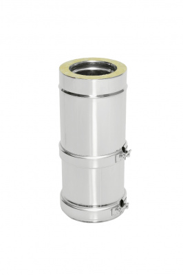 Фото Труба Телескоп Термо L (300-450) ТТТ-Р 304-0.8/304 D130/230 с одним хомутом 