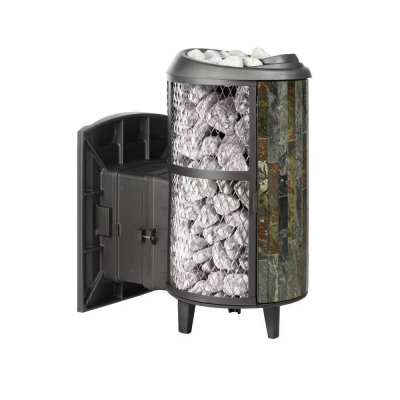 Фото Печь банная "Атмосфера L" комбинированная сетка-ламель "Жадеит" наборный в магазине Woodson