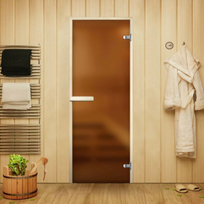 Дверь Элит Бронза Матовая 1900*700 (3п,8мм) R, без порога