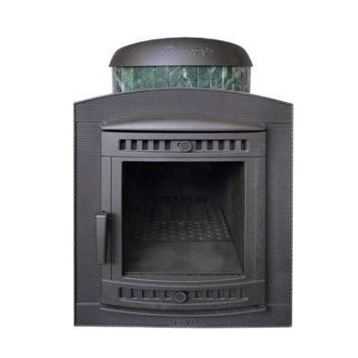 Фото Печь банная "Атмосфера L" в ламелях из натурального камня "Змеевик" наборный в магазине Woodson