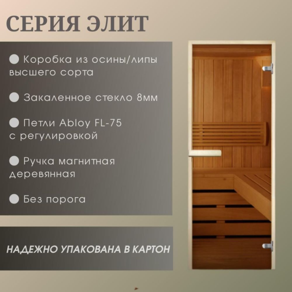 Дверь Элит Белая Матовая 1900*700 (3п,8мм) L, без порога