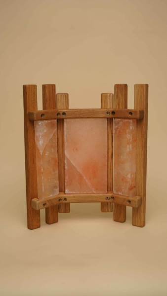 Абажур Woodson тройной с гималайской солью, дуб