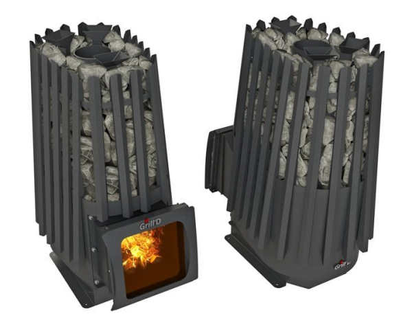 Фото Дровяная банная печь Grill'D Cometa Vega 350 Short Window Max Pro в магазине Woodson