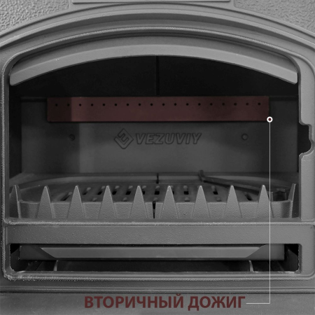 Фото Печь-камин Везувий KZ-14 "Антрацит" в магазине Woodson