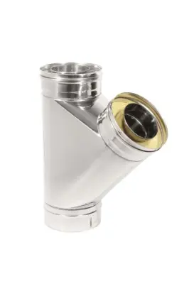 Фото Тройник Термо 45* ТРТ-Р 316-0.5/304 D150/210 с хомутом 