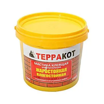 Мастика клеящая влагостойкая жаростойкая «Терракот», 1,5 кг