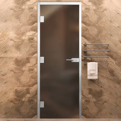 Дверь Хамам Элит бронза MATELUX 2000*800, L, WC замок